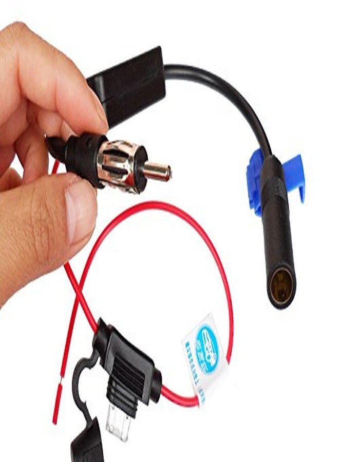 KUNFINE Universal Auto Car Radio FM Antenna Signal Booster Amp Amplifier for Marine Car Vehicle Boat RV 12V Signal Antenna Enhance - Image 4